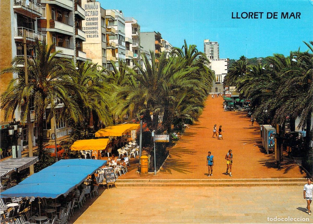 Postales: Postal de Lloret de Mar, Paseo M.J. Verdaguer en la Costa Brava