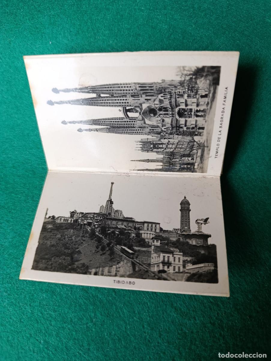 Postales: Librillo Desplegable 15 Vistas Antiguas Barcelona - Sagrada Familia, Tibidabo, Catedral, Plaza Real