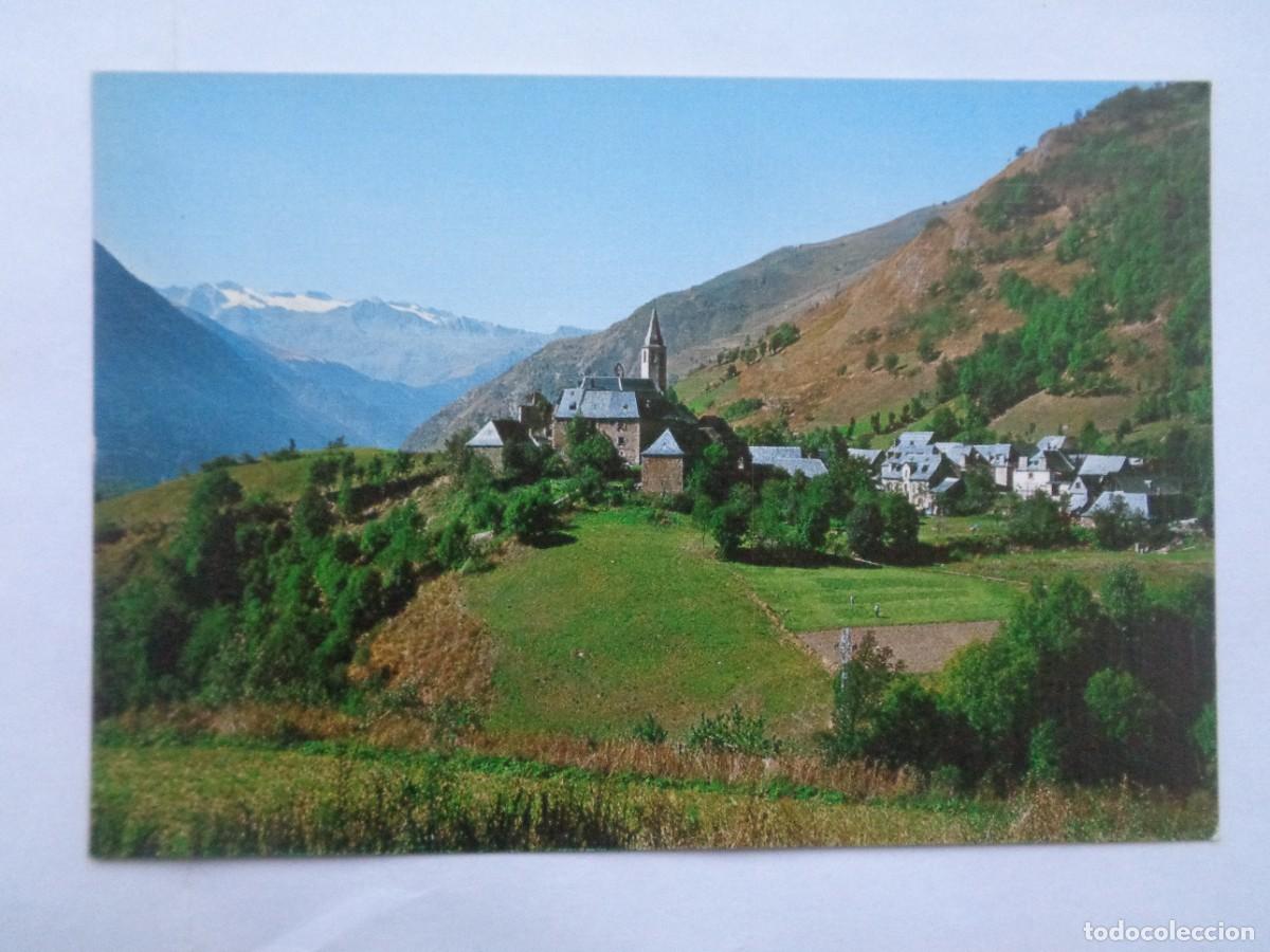 Postales: POSTAL DE UNYA , VALLE DE ARAN - PIRINEO CATALAN , AL FONDO MACIZO MALDITO