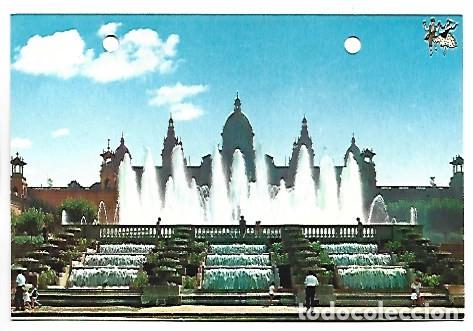 Postales: PALACIO Y FUENTE MONUMENTAL DE MONTJUICH.- BARCELONA