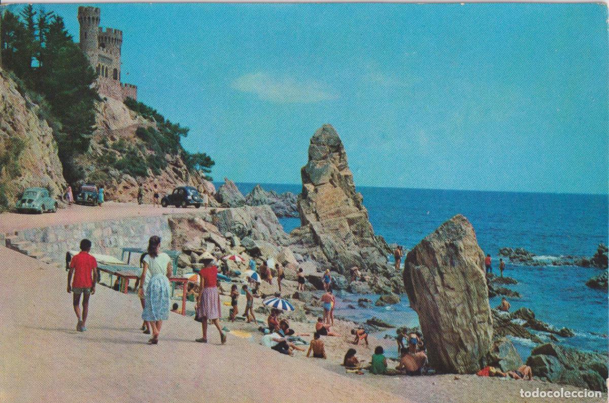 Postales: LLORET DE MAR (GIRONA) PLAYA DE LA CALETA - SOBERANAS N&ordm;5076 - CIRCULADA