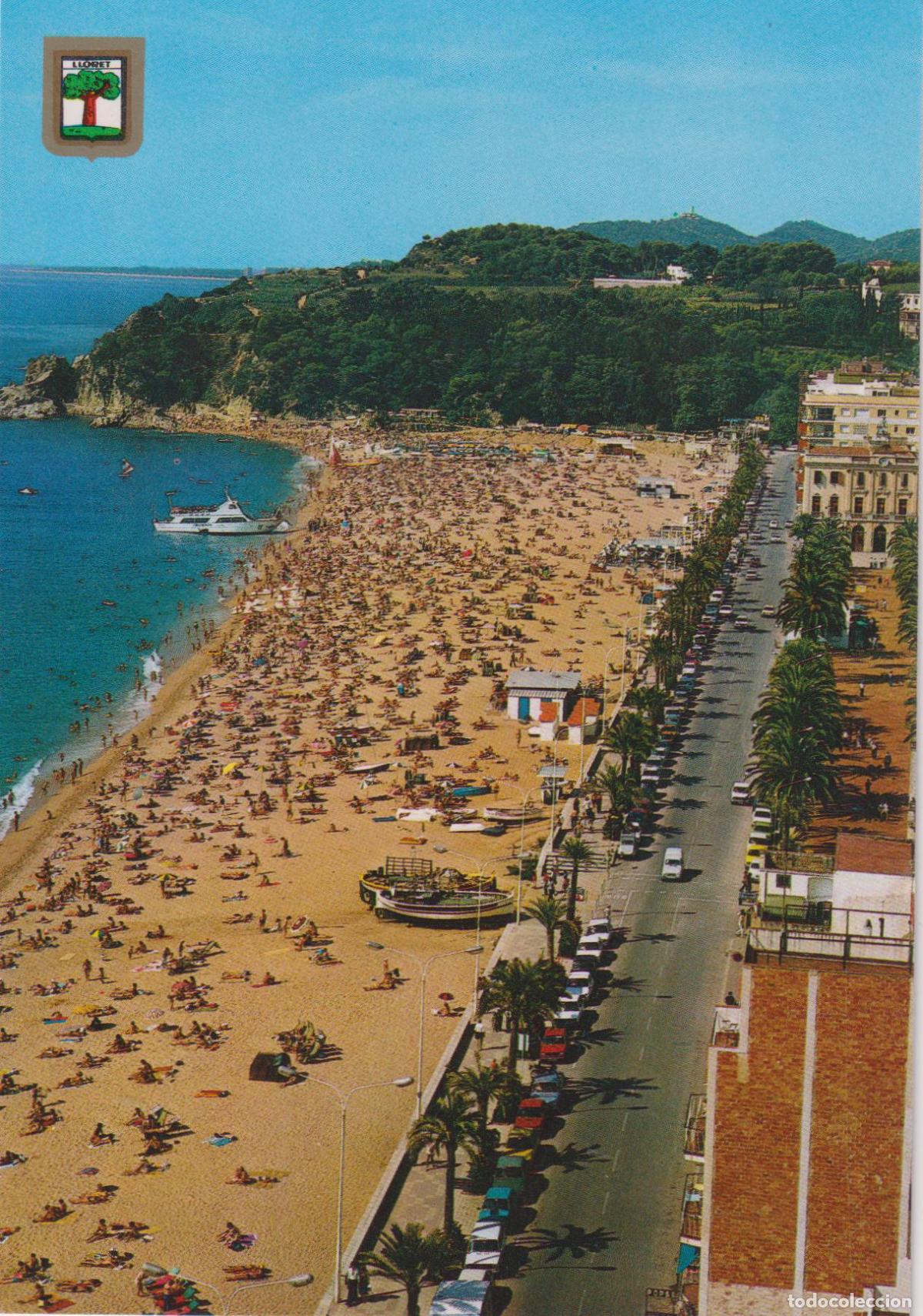 Postales: LLORET DE MAR (GIRONA) PASSEIG Y PLATGE - ESCUDO DE ORO N&ordm;74 - S/C