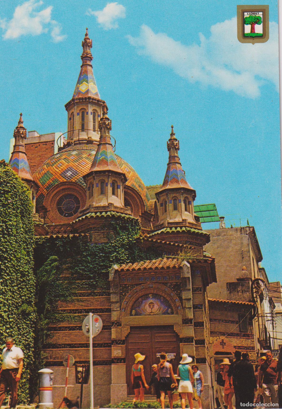 Postales: LLORET DE MAR (GIRONA) ESGLESIA PARROQUIAL - ESCUDO DE ORO N&ordm;10 - S/C