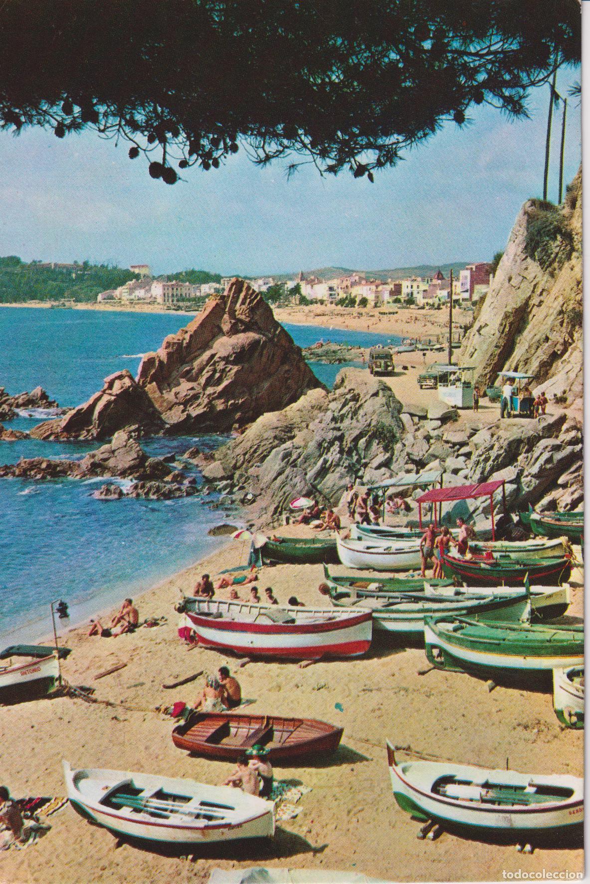 Postales: LLORET DE MAR (GIRONA) PLAYA DE LA CALETA - SOBERANAS N&ordm;5133 - CIRCULADA