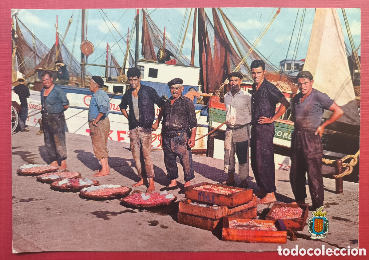 Postales: TARRAGONA PESCADORS PORT POSTAL A COLOR C. 1965