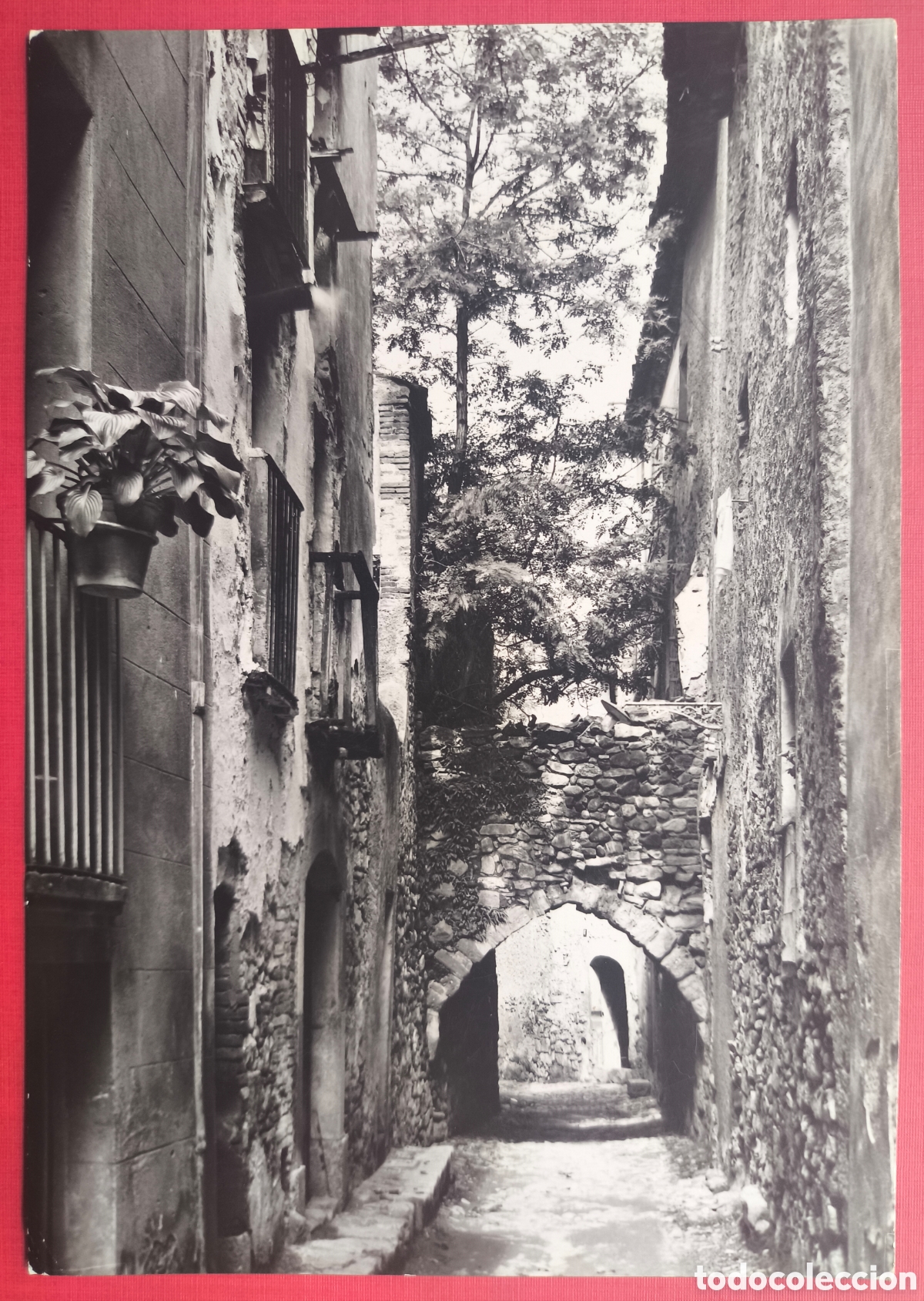Postales: MONTBLANC CARRER DELS JUEUS POSTAL FOTOGR&Aacute;FICA TARRAGONA C. 1955