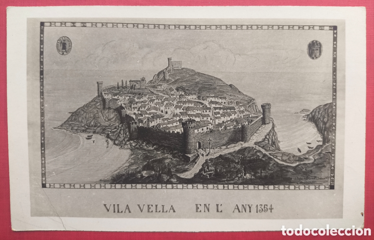 Postales: TOSSA VILA VELLA ANY 1354 POSTAL GIRONA