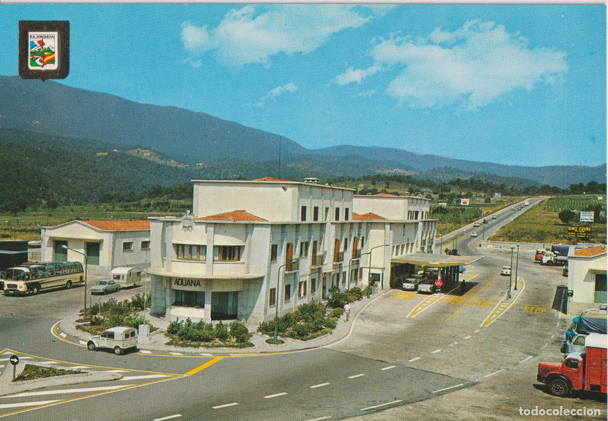 Postales: LA JONQUERA (GIRONA) LA ADUANA - ESCUDO DE ORO N&ordm;5239 - ESCRITA