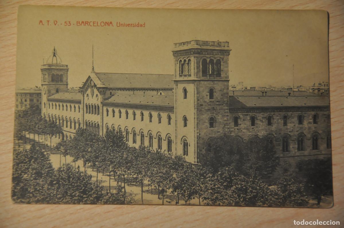 Postales: postal barcelona, universidad, atv 53