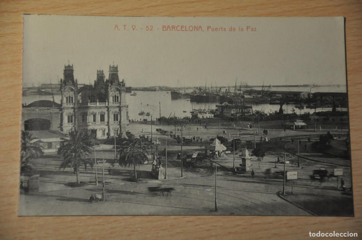 Postales: postal barcelona, puerta de la paz, atv 52