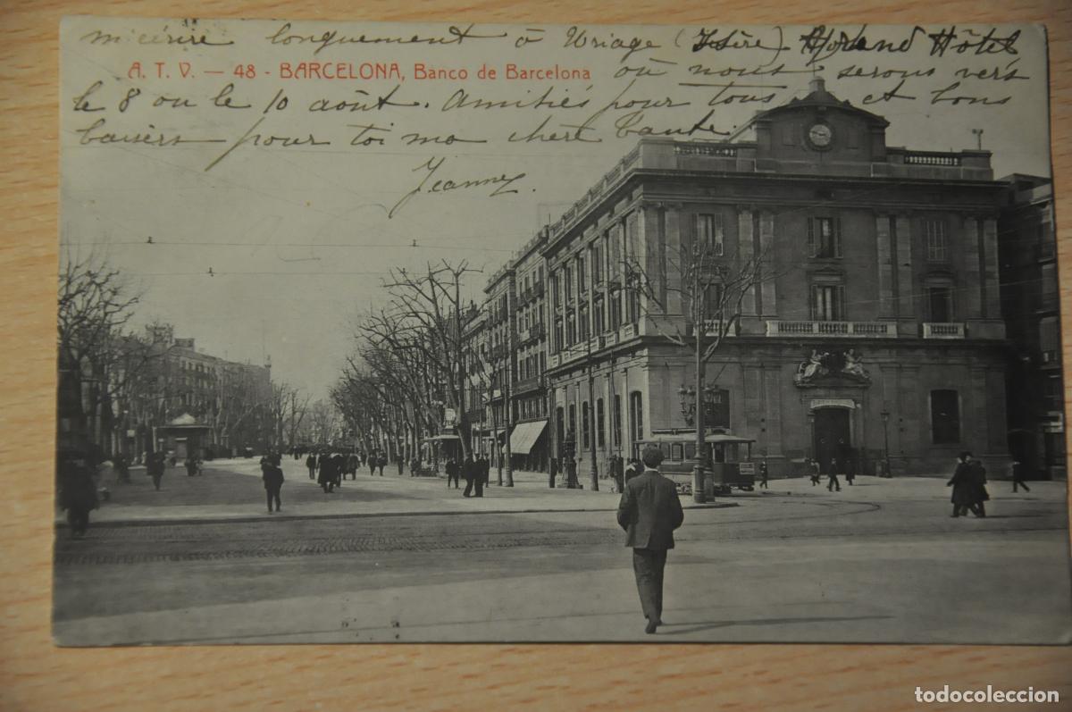 Postales: postal barcelona, banco de barcelona, atv 48