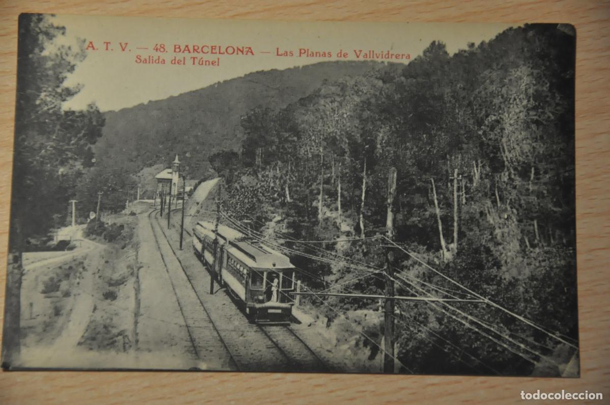 Postales: postal barcelona, las planas de vallvidrera salida del tunel, atv 48