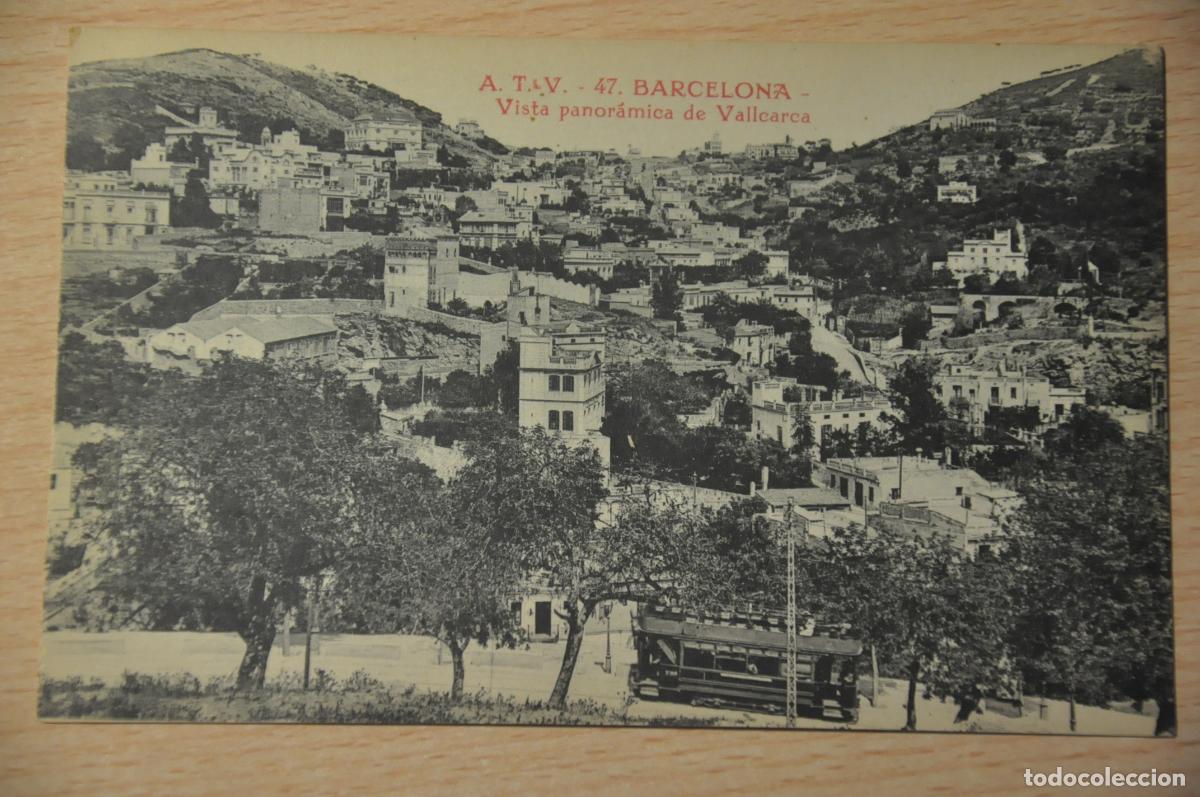 Postales: postal barcelona, vista panoramica de vallcarca, atv 47