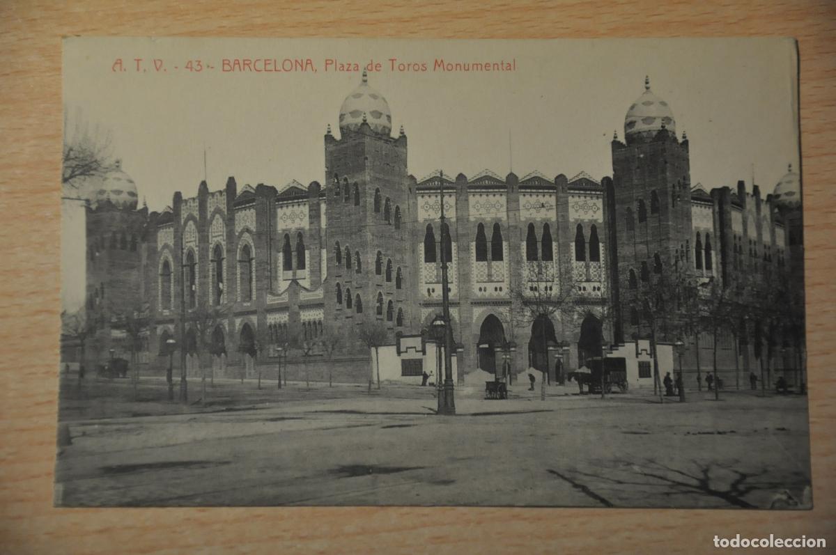 Postales: postal barcelona, plaza de toros monumental, atv 43