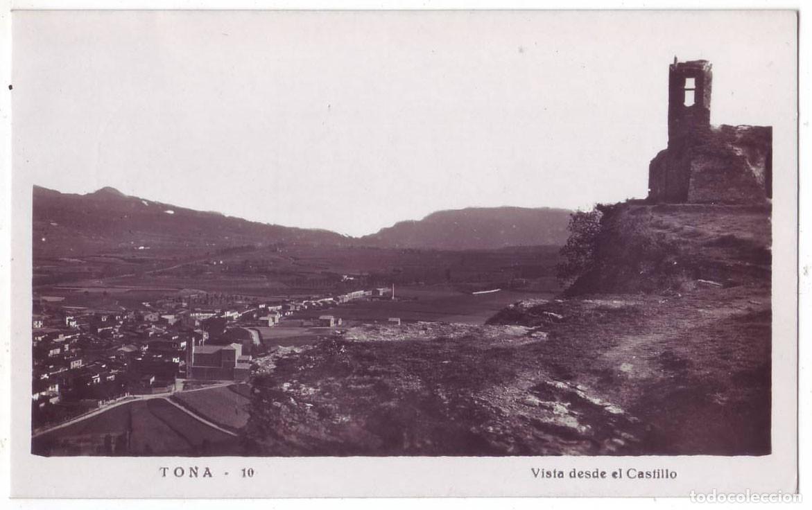 Postales: Tona (Barcelona): Vista desde el castillo. No consta editor. Circulada (A&ntilde;os 50)