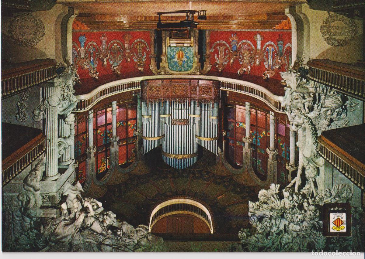 Postales: BARCELONA, PALAU DE LA MUSICA, VISTA GENERAL DE L'HEMICICLE&ndash; ESC.DE ORO N&ordm;9 &ndash; S/C