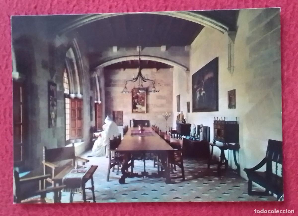 Postales: ANTIGUA POSTAL POST CARD CATALOGNE TARRAGONA MONESTIR MONASTERIO DE POBLET PARLADOR SALA LOCUTORIO..