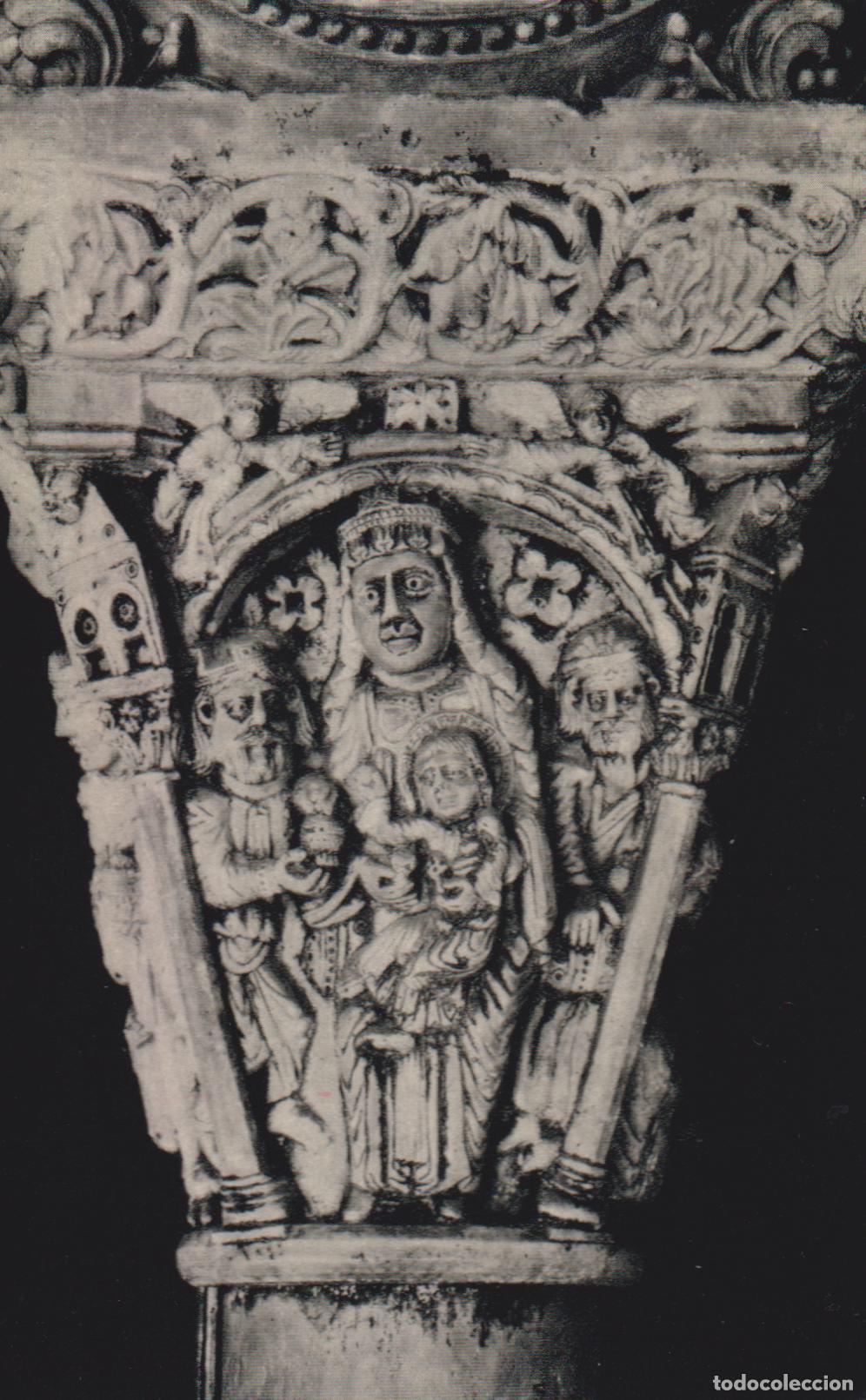 Postales: ARTE ROM&Aacute;NICO, TARRAGONA, CAPITEL (S.XIII) CLAUSTRO DE LA CATEDRAL &ndash; EDITOR ARTIGUES 65 &ndash; S/C