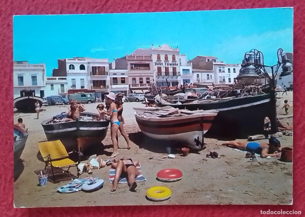 Postales: POSTAL POST CARD CATALOGNE CATALONIA CALAFELL TARRAGONA BARRIO DE PESCADORES Y PLAYA..BARCAS..BOATS.