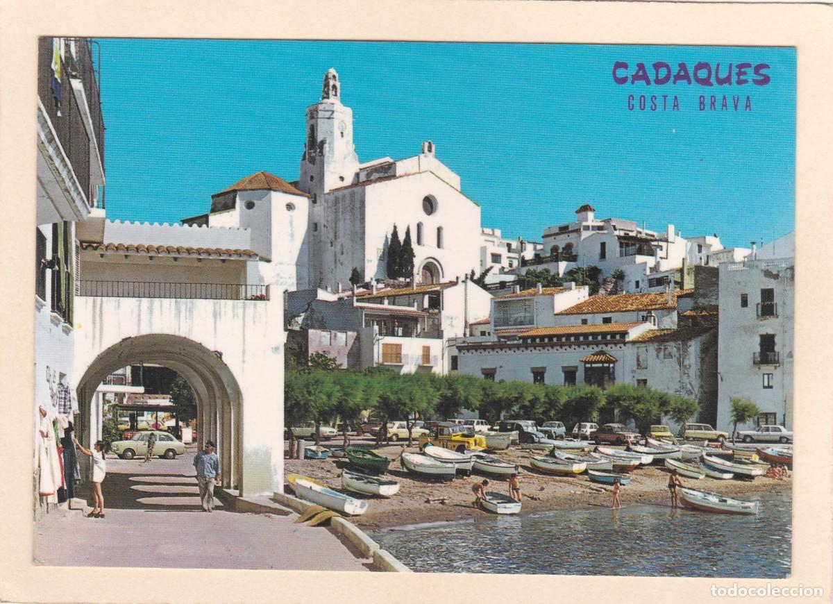 Postales: CADAQUES (GERONA). PORT-ALGUER E IGLESIA - COSTA BRAVA