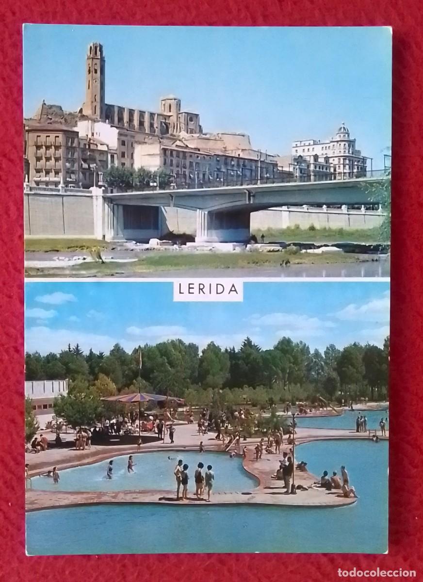 Postales: POSTAL POST CARD CATALOGNE LLEIDA L&Eacute;RIDA VISTA PARCIAL Y PISCINAS VUE PARTIELLE ET PISCINES..ESPAGNE