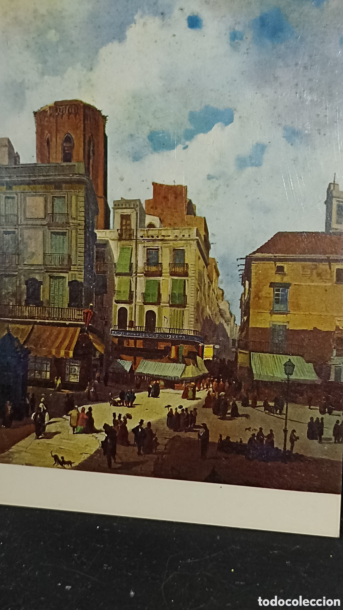 Postales: Museo de la historia de la ciudad de Barcelona el cuadro &rdquo; llano de la boquer&iacute;a&rdquo;