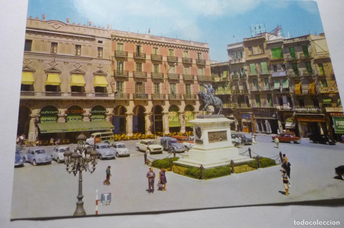Postales: postal reus pl.prim coches escrita cm