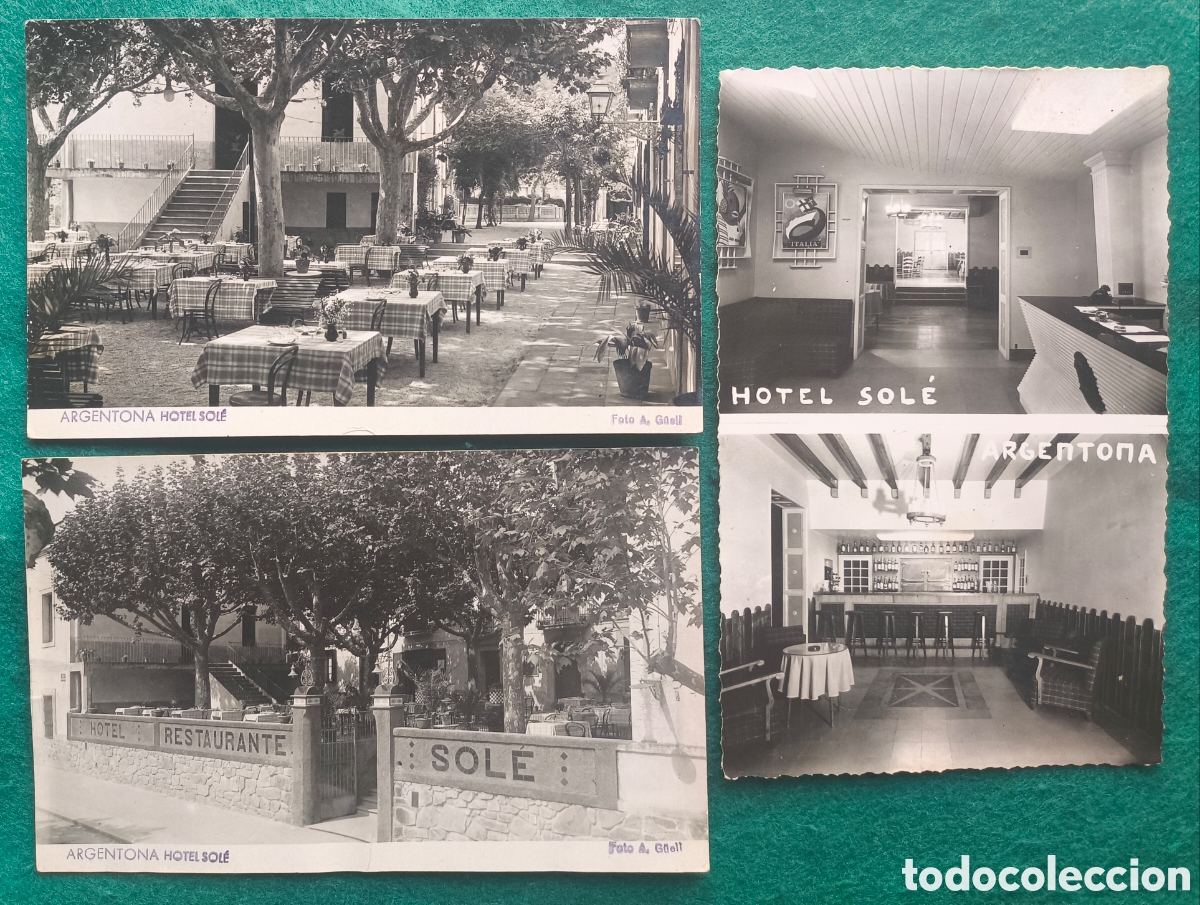 Postales: ARGENTONA HOTEL SOL&Eacute; FOTOGRAF&Iacute;A POSTAL FOTOGR&Aacute;FICA LOTE 3 FOTOGRAFO G&Uuml;ELL C. 1960