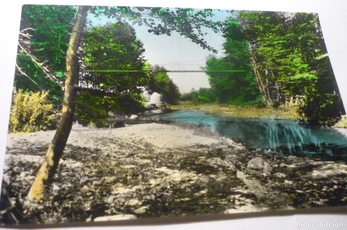 Postales: postal san celoni puente colgante coloreada escrita cm