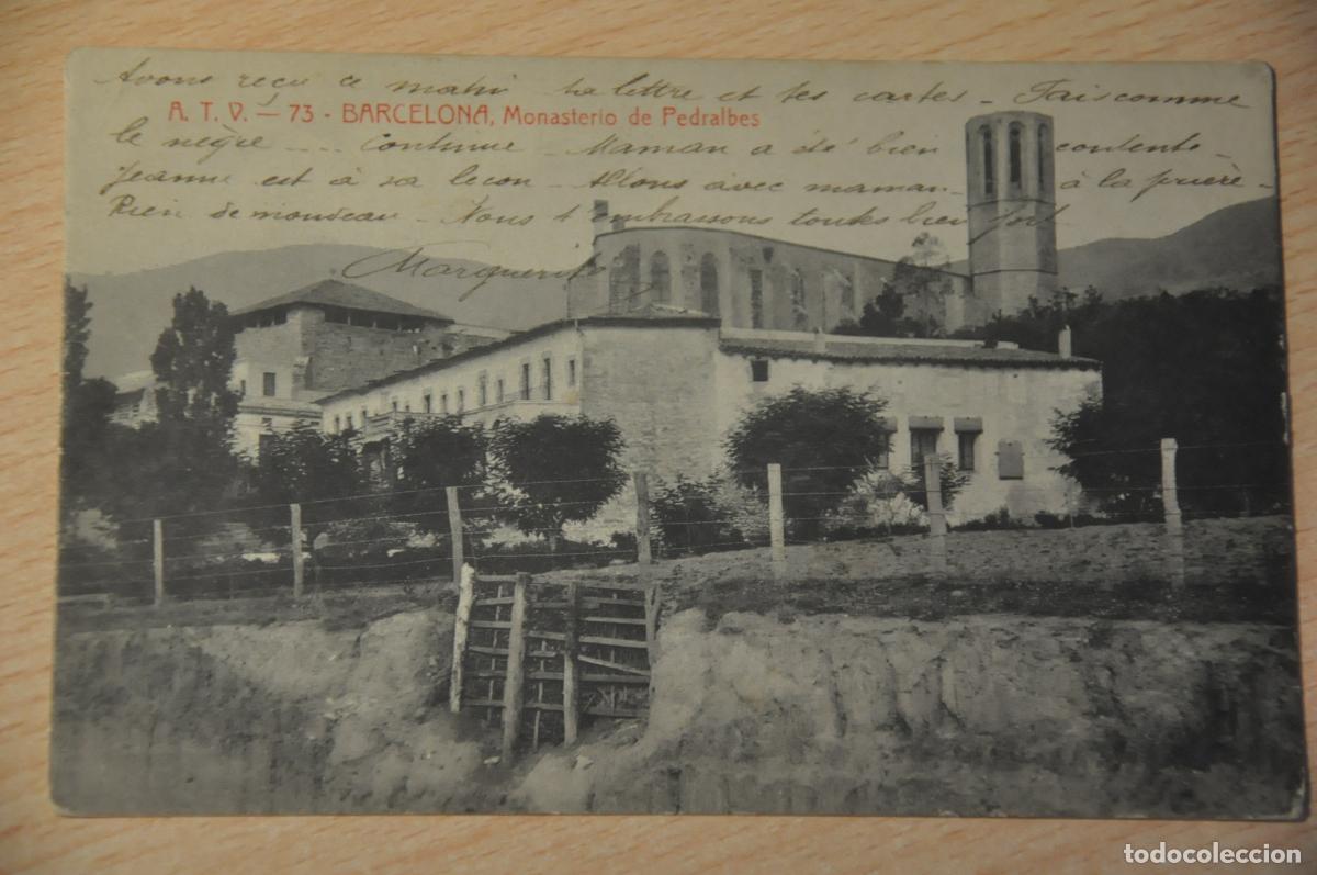 Postales: postal barcelona, monasterio de pedralbes, atv 73