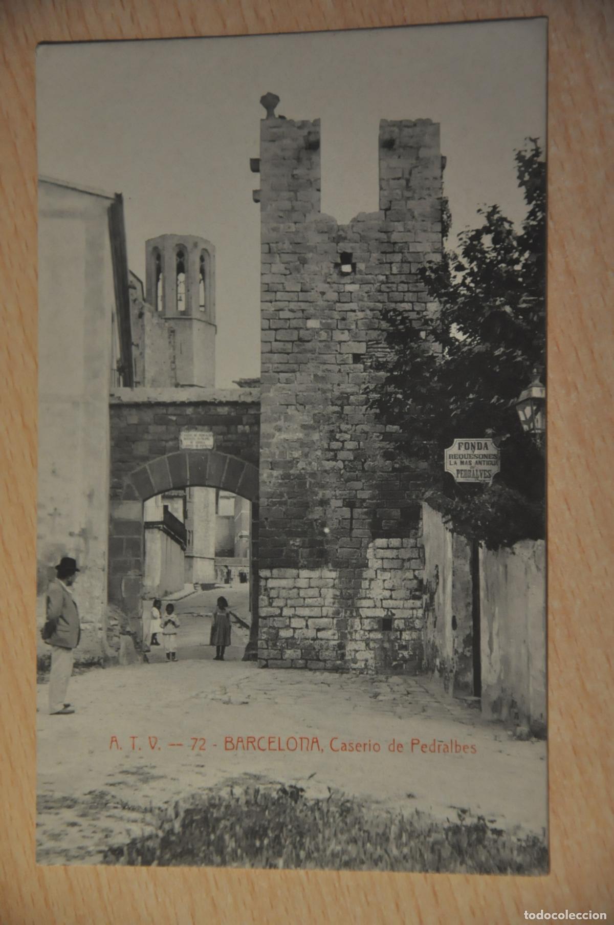 Postales: postal barcelona, caserio de pedralbes, atv 72