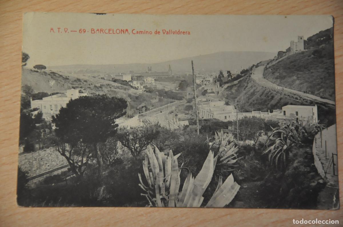 Postales: postal barcelona, camino de vallvidrera, atv 69