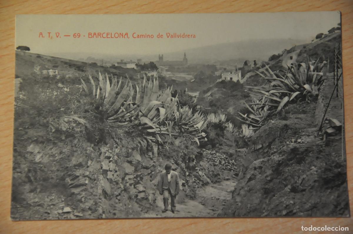 Postales: postal barcelona, camino de vallvidrera, atv 69