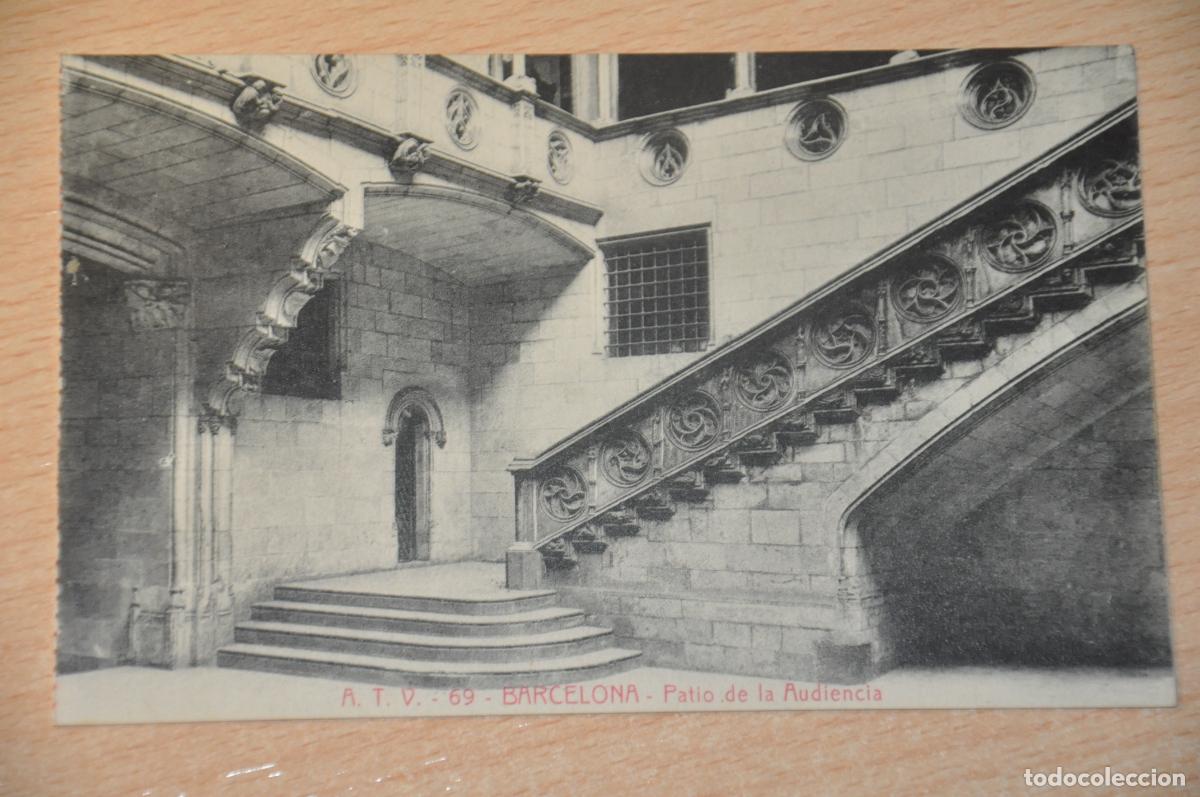 Postales: postal barcelona, patio de la audiencia, atv 69