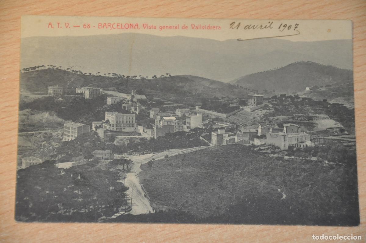 Postales: postal barcelona, vista general de vallvidrera, atv 68