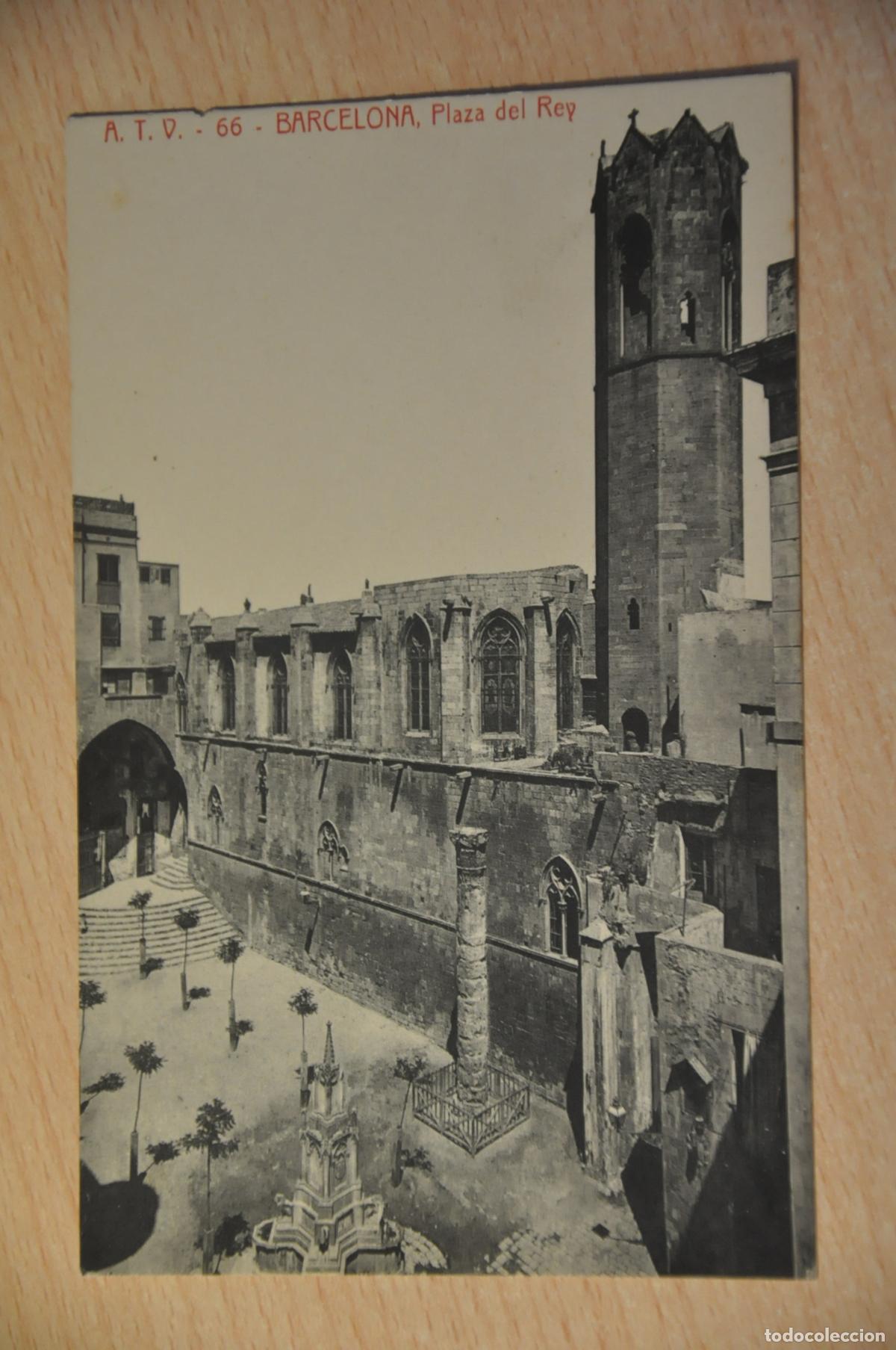 Postales: postal barcelona, plaza del rey, atv 66