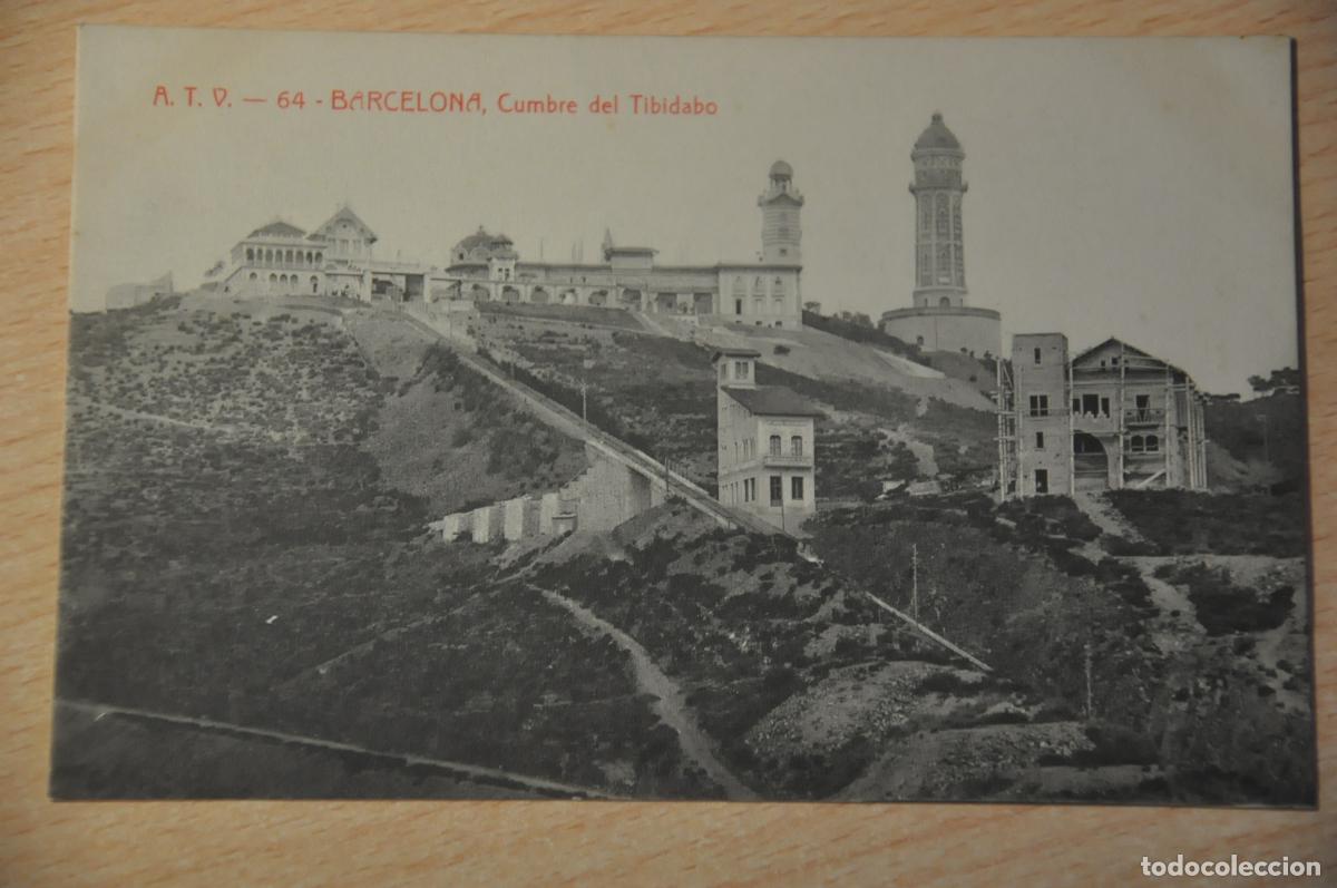Postales: postal barcelona, cumbre del tibidabo, atv 64