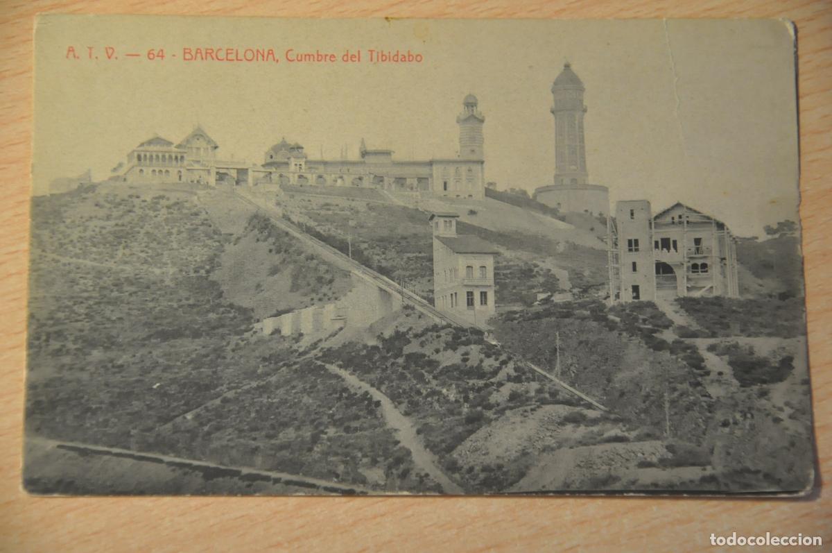 Postales: postal barcelona, cumbre del tibidabo, atv 64