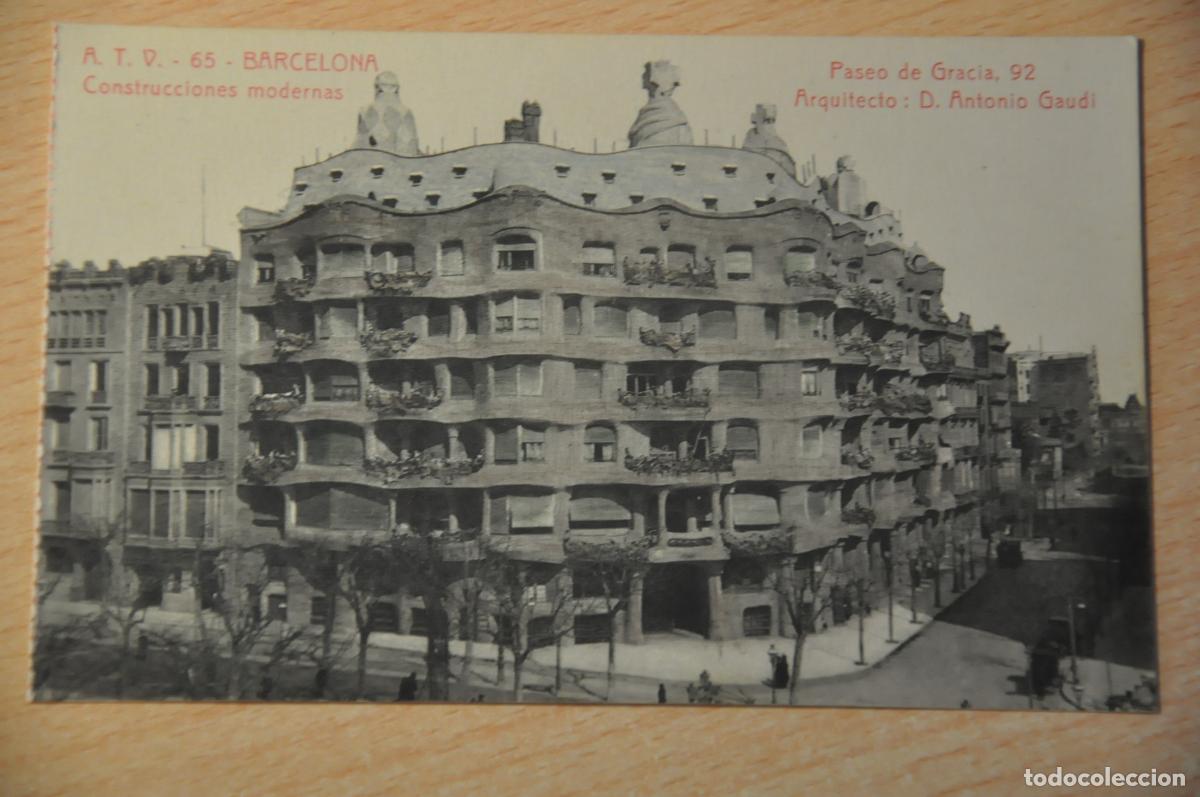 Postales: postal barcelona, construcciones modernas, paseo de gracia 92, atv 65