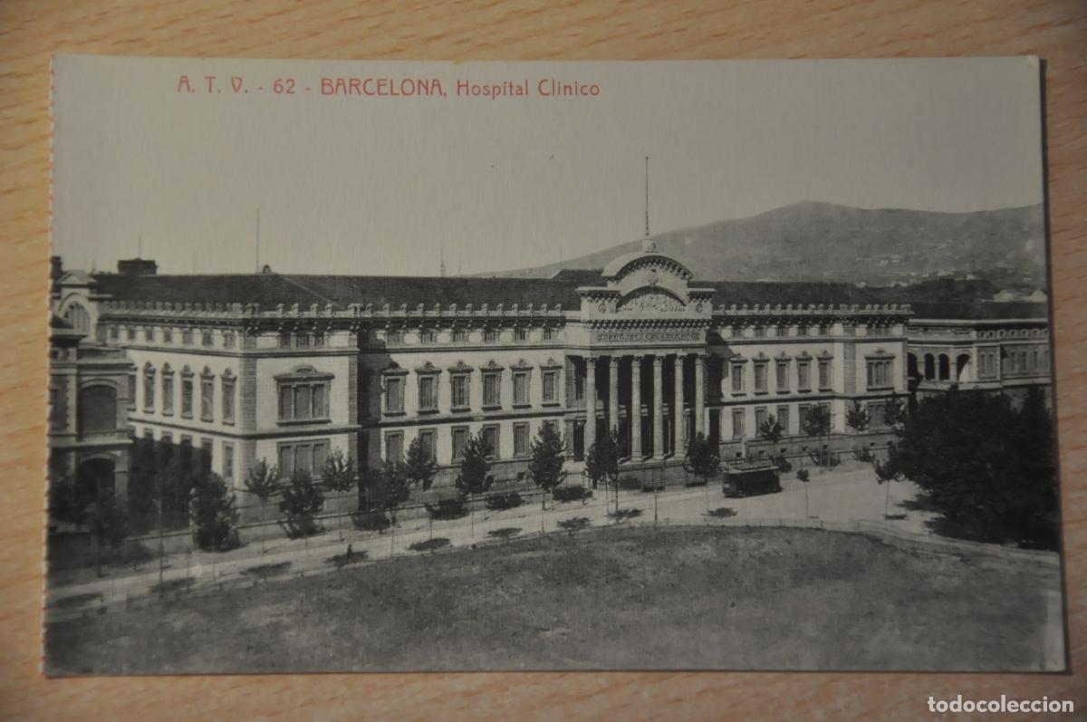Postales: postal barcelona, hospital clinico, atv 62