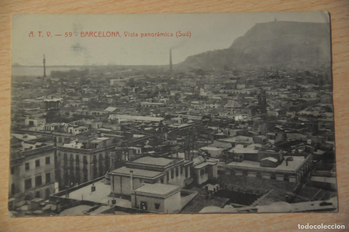 Postales: postal barcelona, vista panoramica sud, atv 59