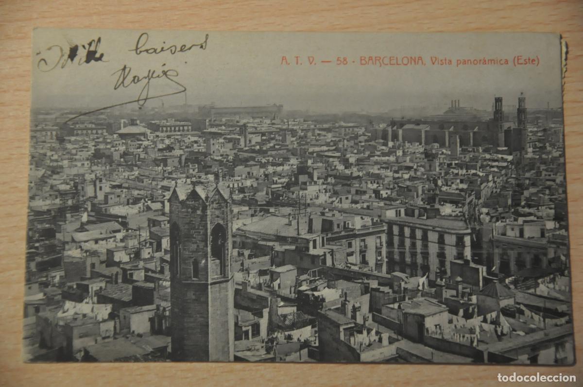 Postales: postal barcelona, vista panoramica este, atv 58