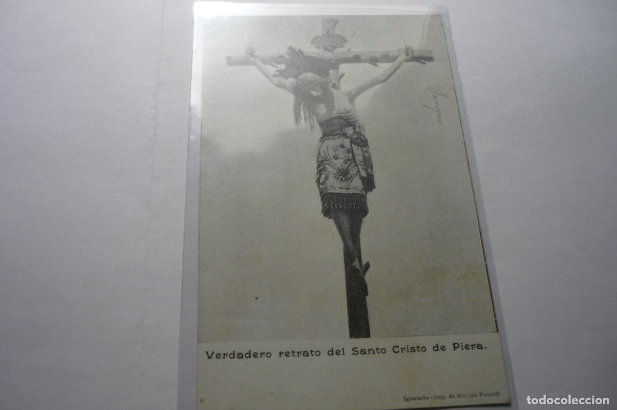 Postales: POSTAL PIERA .-VERDADERO RETRATO SANTO CRISTO CM