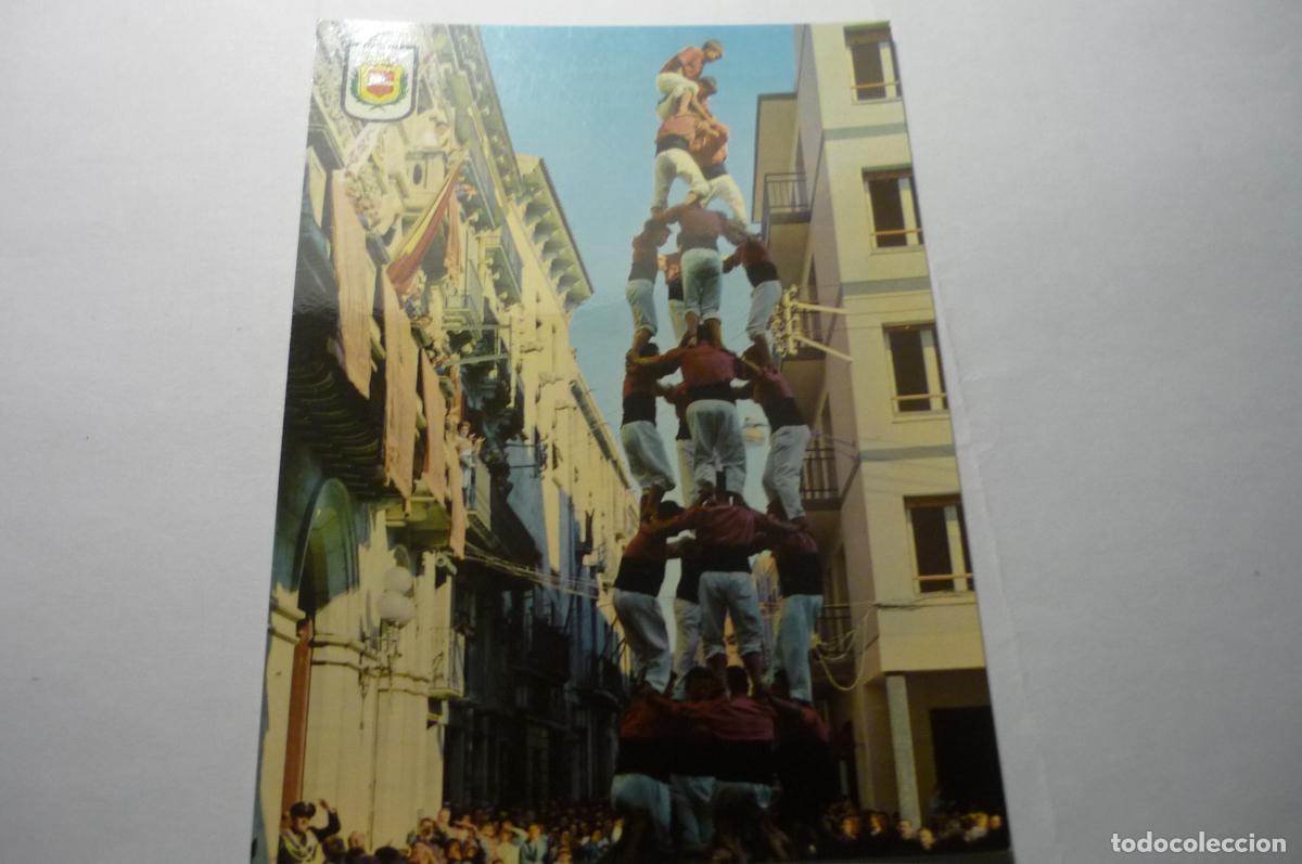 Postales: POSTAL VALLS TORRES HUMANAS 4 DE 8 ESCRITA CM