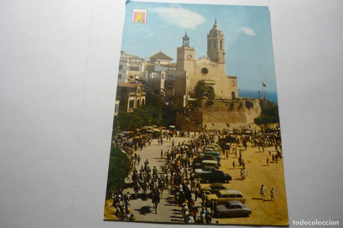 Postales: postal sitges iglesia y p&ordm; ribera