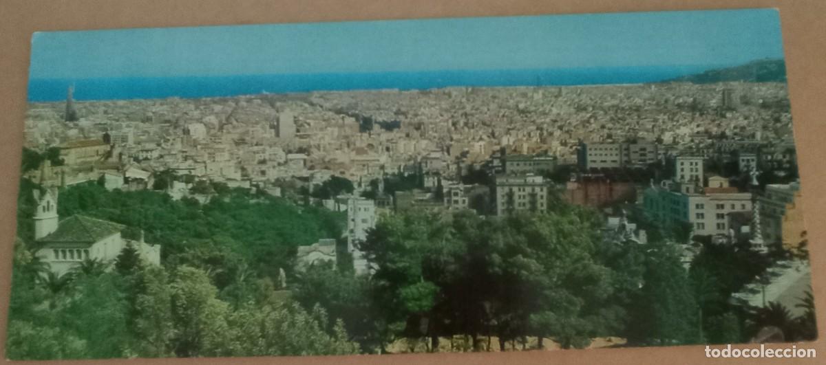 Postales: ANTIGUA POSTAL APAISADA VISTA PANOR&Aacute;MICA BARCELONA 1963