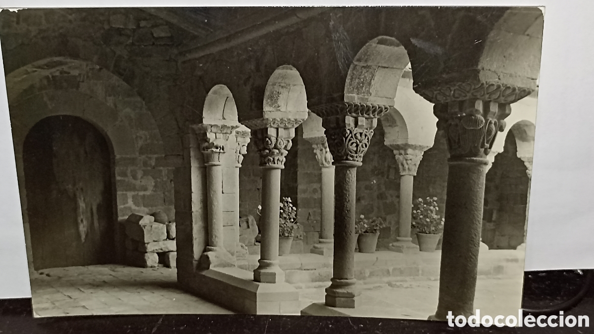 Postales: Postal vintage a&ntilde;os sesenta Llussa claustro siglo XII