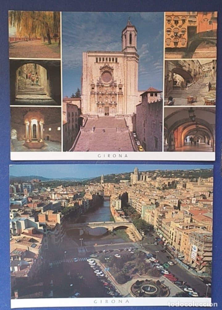 Postales: 2 POSTALES CATALU&Ntilde;A GERONA N&ordm; 967.7 / y N&ordm; 949.7 Triangle Postals. Nuevas