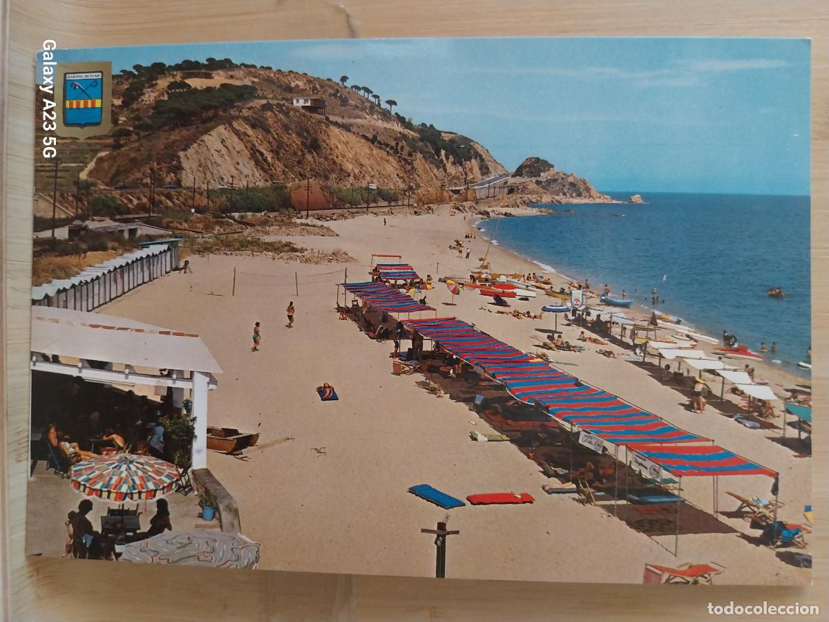 Postales: SAN POL DE MAR PLAYA MORE ED FISA 2209 SC ORIGINAL ANIMADA SOMBRILLAS