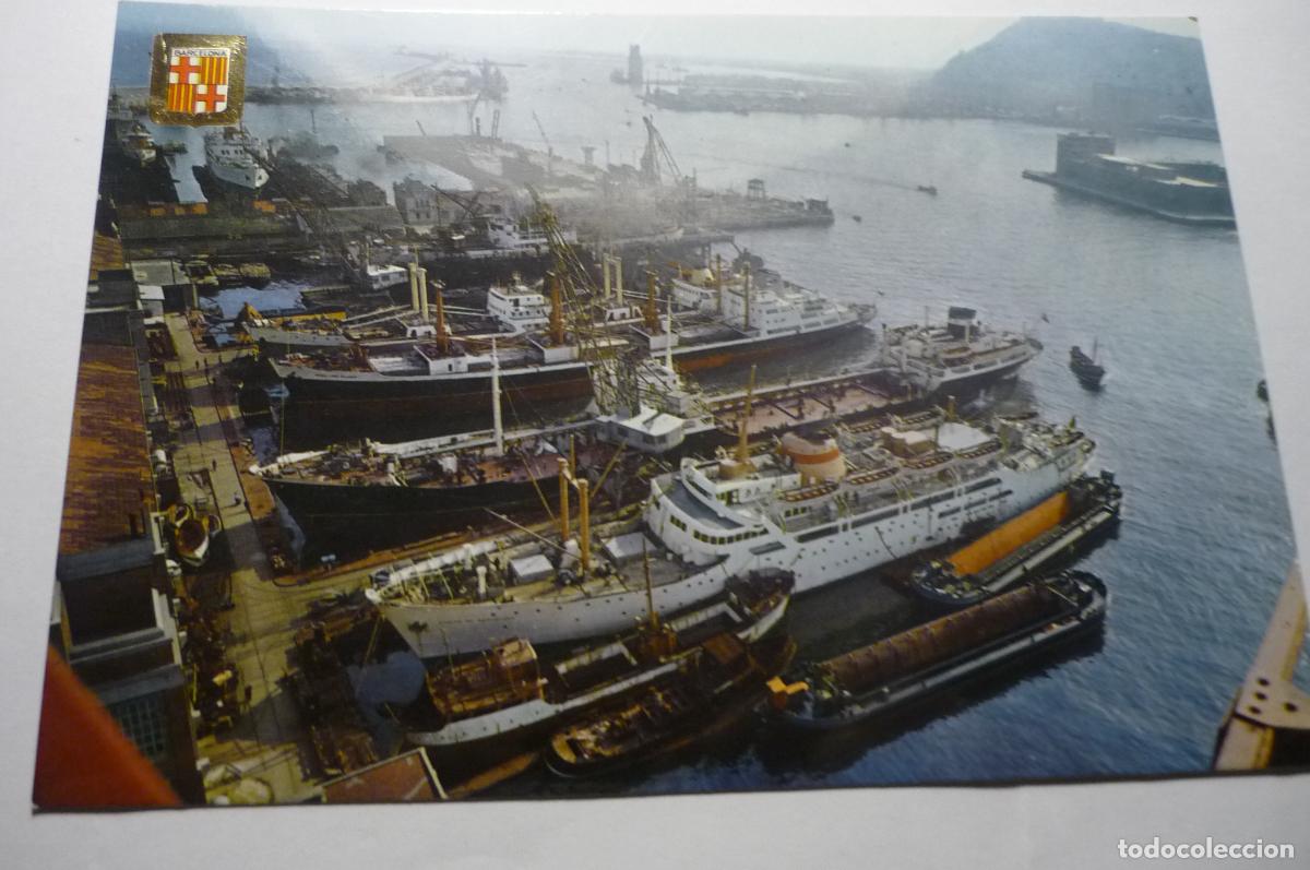 Postales: postal barcelona puerto
